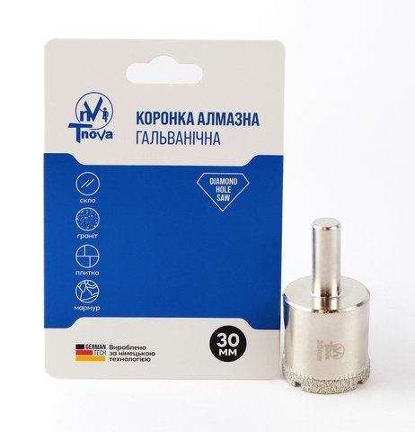 Коронка алмазна гальванічна T-Nova 30mm 60312358 фото