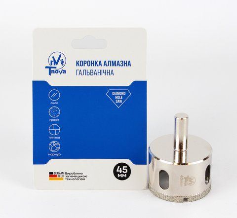 Коронка алмазна гальванічна T-Nova 45mm 60312362 фото