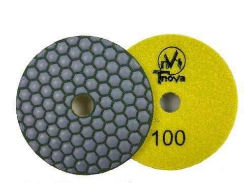 Алмазний гнучкий шліфувальний круг Tnova (черепашка,окремі подушки) DRY USE/Сухе шліфування 100mm, зернистість 100 60456716 фото