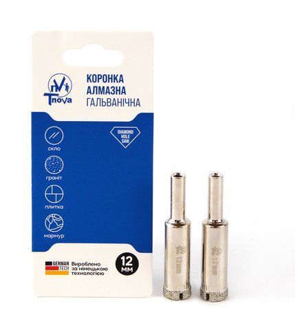 Коронка алмазна гальванічна T-Nova 12mm 60312351 фото